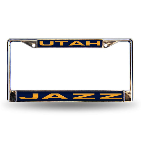 Utah Jazz NBA Laser Chrome License Plate Frame