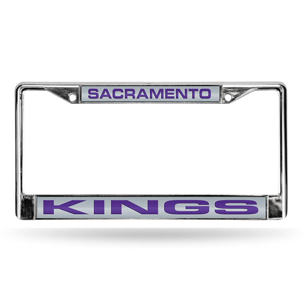 Sacramento Kings Nba Chrome Laser Cut License Plate Frame