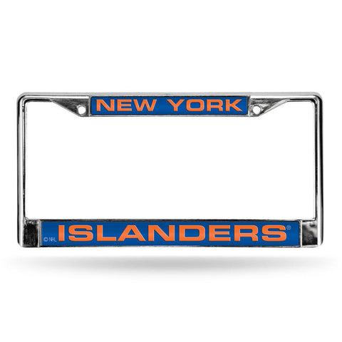 New York Islanders NHL Chrome Laser Cut License Plate Frame