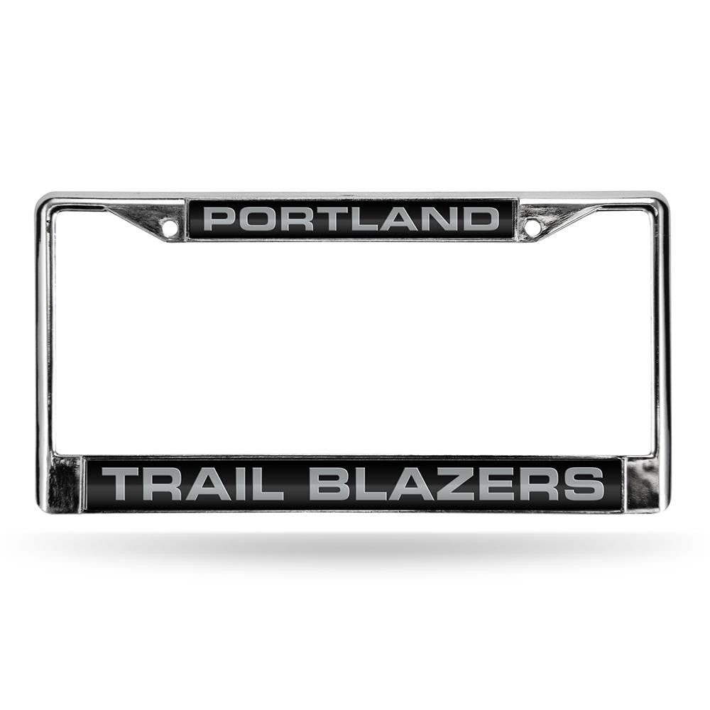 Portland Trail Blazers Nba Chrome Laser Cut License Plate Frame