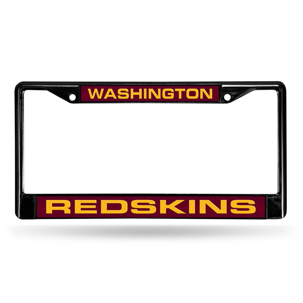 Washington Redskins Nfl Laser Cut Black License Plate Frame