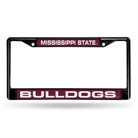 Mississippi State Bulldogs Ncaa Laser Cut Black License Plate Frame