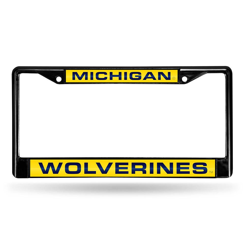 Michigan Wolverines Ncaa Laser Cut Black License Plate Frame