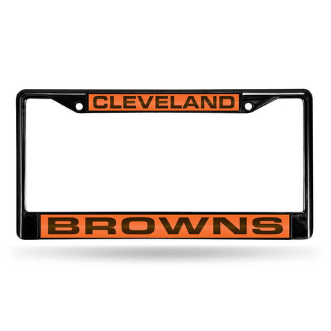 Cleveland Browns NFL Laser Cut Black License Plate Frame