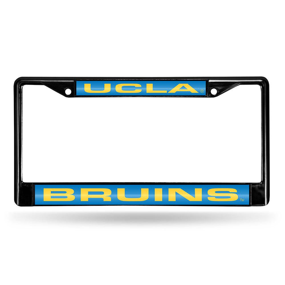 Ucla Bruins Ncaa Black Chrome Laser Cut License Plate Frame