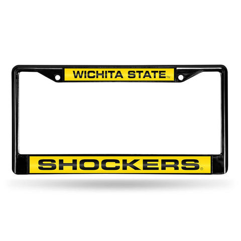 Wichita State Shockers Ncaa Laser Cut Black License Plate Frame