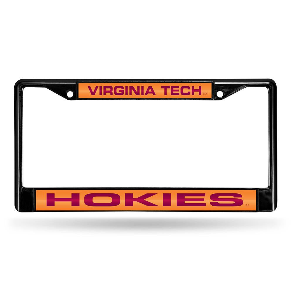 Virginia Tech Hokies Ncaa Laser Cut Black License Plate Frame