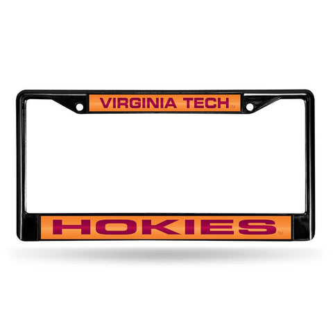 Virginia Tech Hokies Ncaa Laser Cut Black License Plate Frame