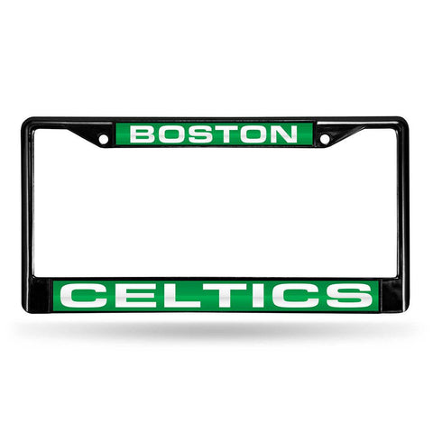 Boston Celtics NBA Laser Cut Black License Plate Frame