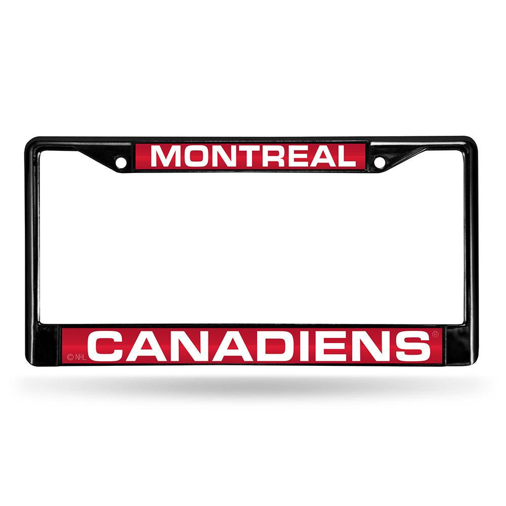 Montreal Canadiens NHL Laser Cut Black License Plate Frame