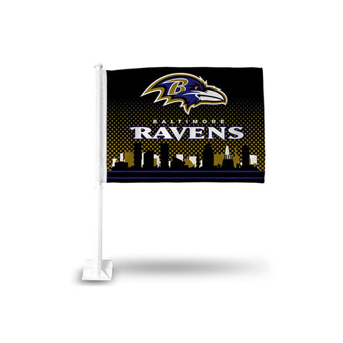 Baltimore Ravens Nfl Team Color Car Flag