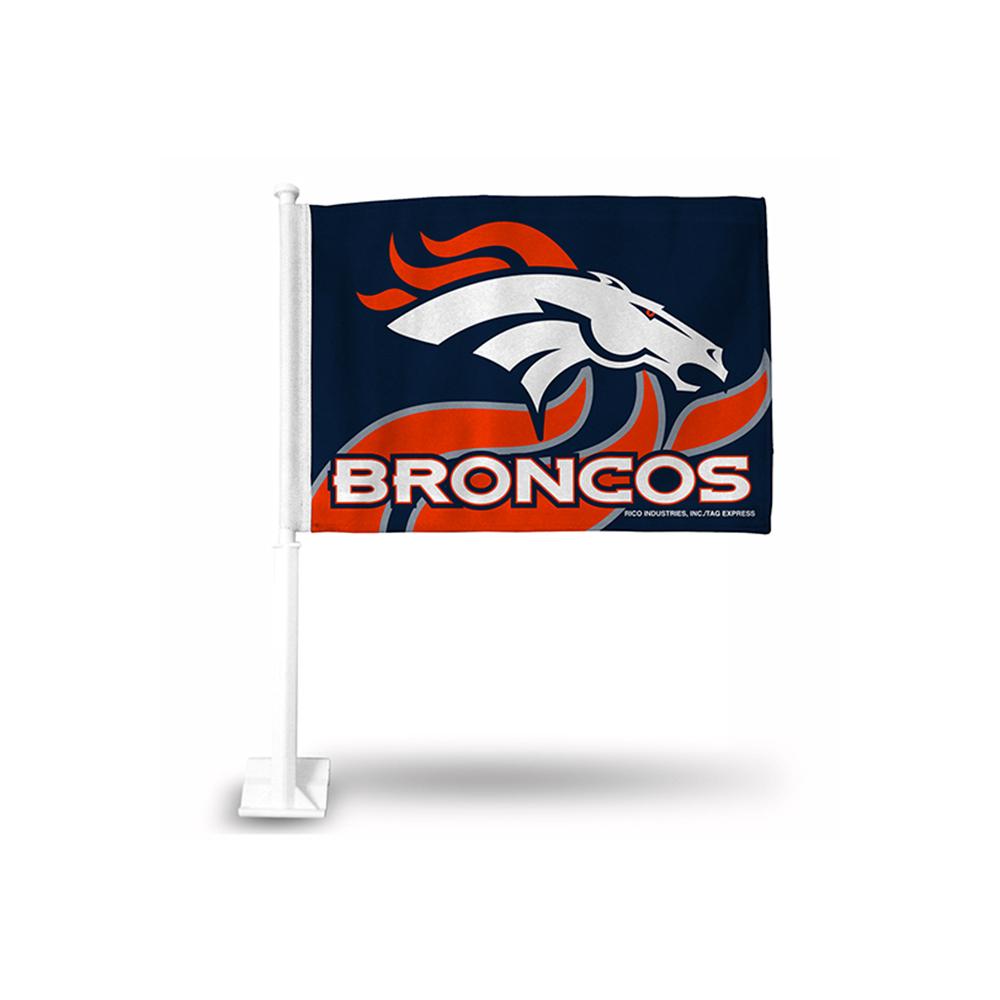 Denver Broncos Nfl Team Color Car Flag