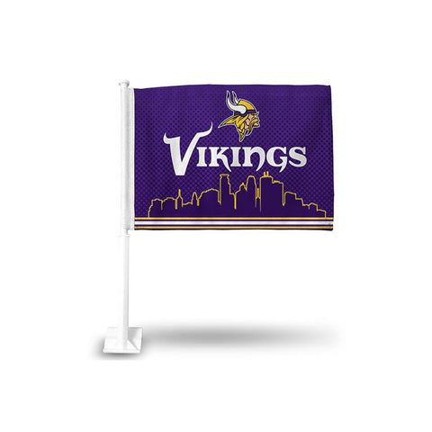 Minnesota Vikings Nfl Team Color Car Flag