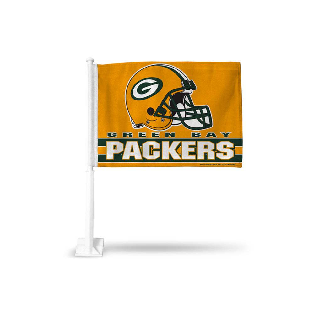 Green Bay Packers Nfl Team Color Car Flag