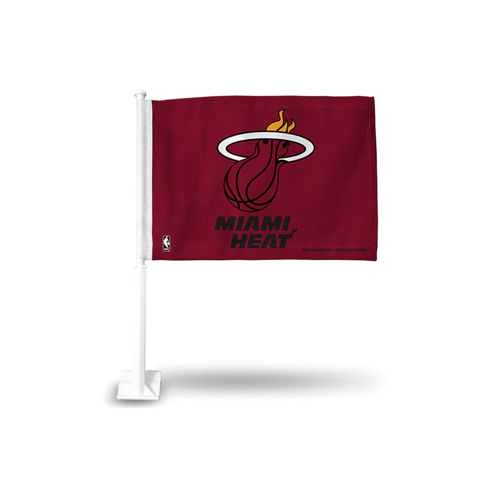 Miami Heat Nba Team Color Car Flag