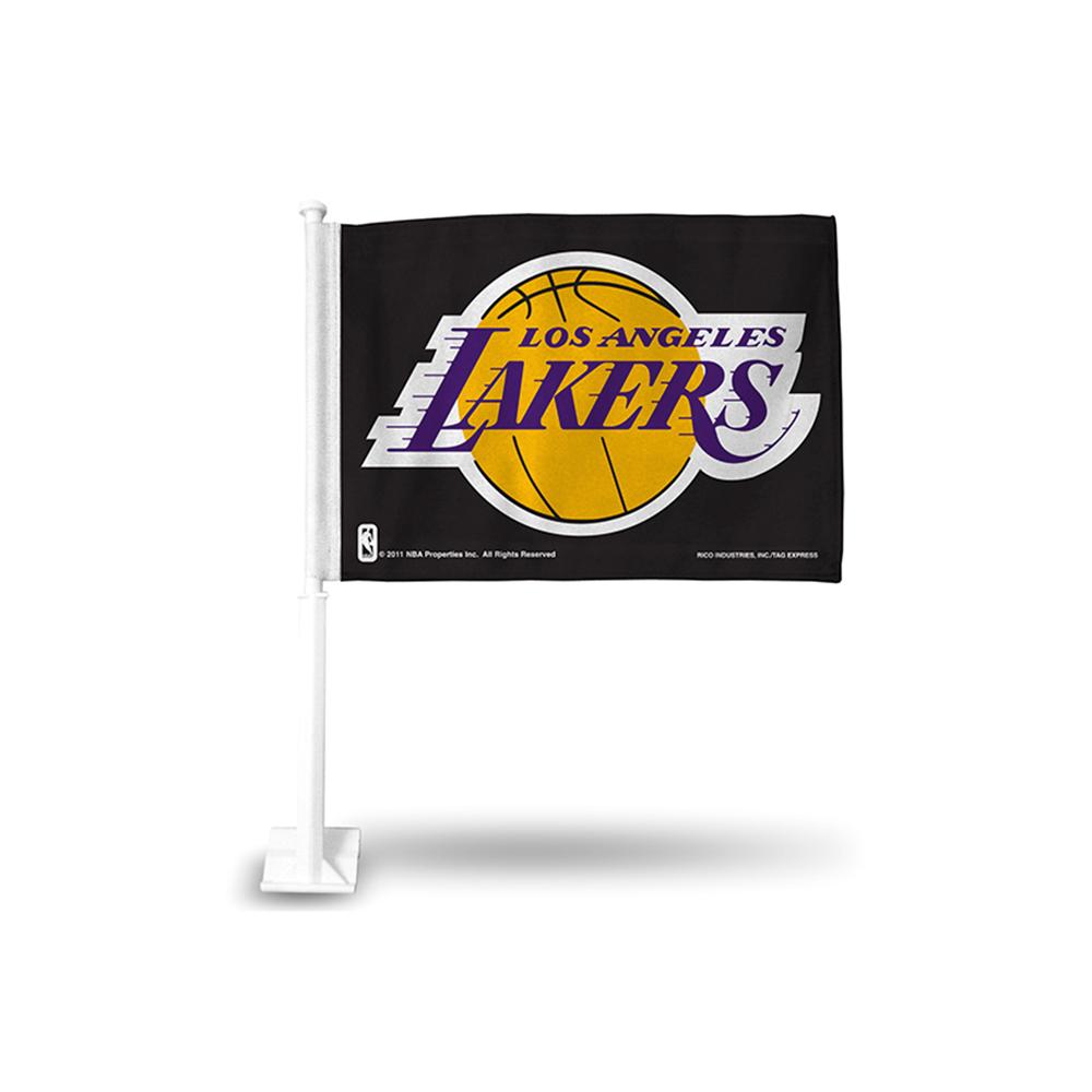 Los Angeles Lakers Nba Team Color Car Flag