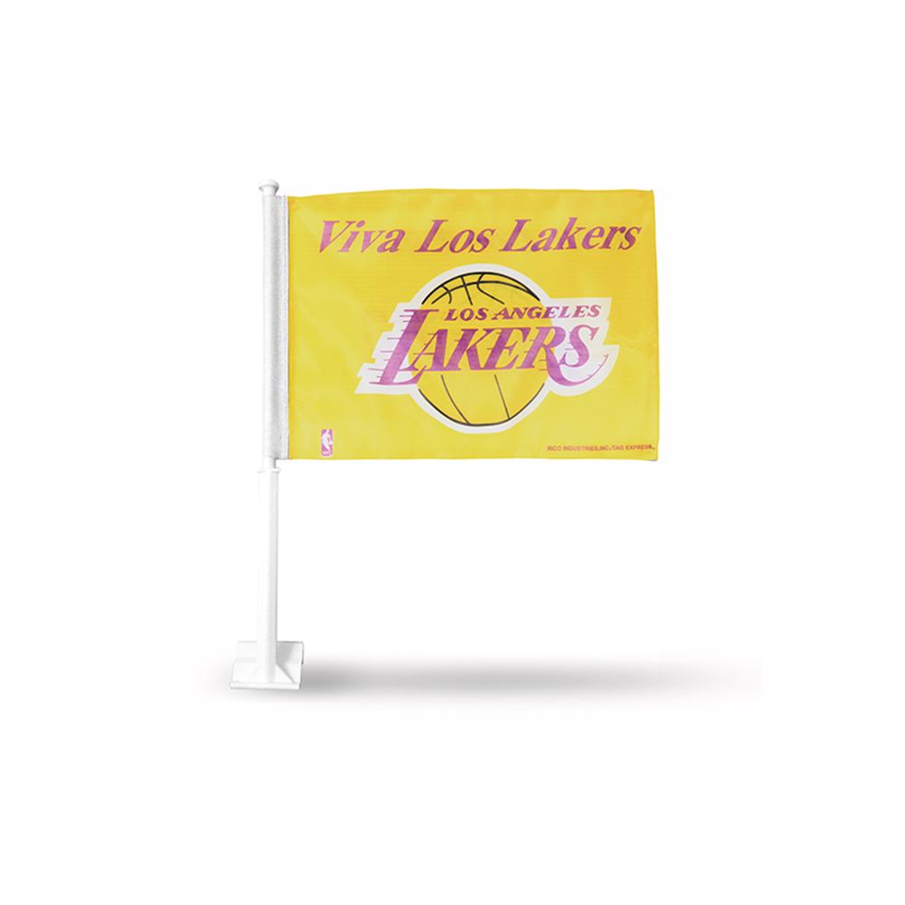 Los Angeles Lakers Nba Team Color Car Flag