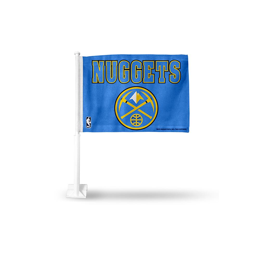 Denver Nuggets Nba Team Color Car Flag