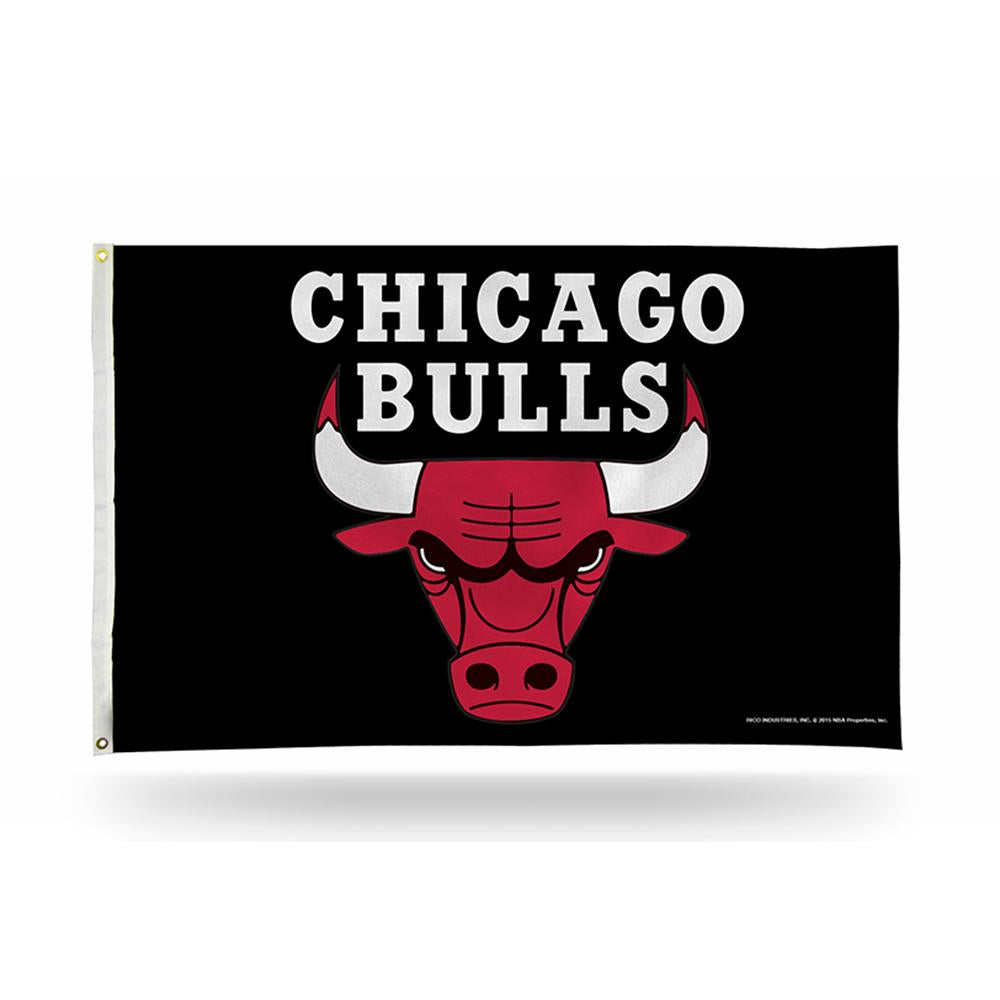 Chicago Bulls Nba 3in X 5in Banner Flag