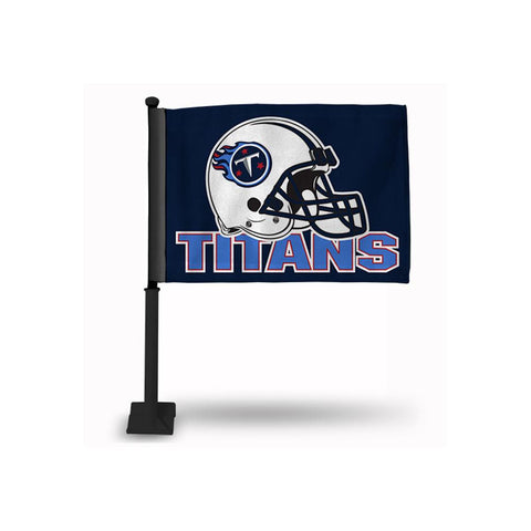 Tennessee Titans Nfl Car Flag (black Pole)