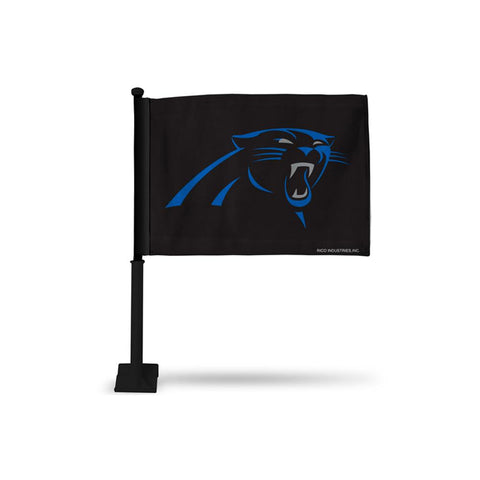 Carolina Panthers Nfl Car Flag (black Pole)