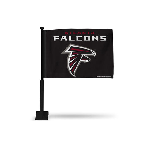 Atlanta Falcons Nfl Car Flag (black Pole)