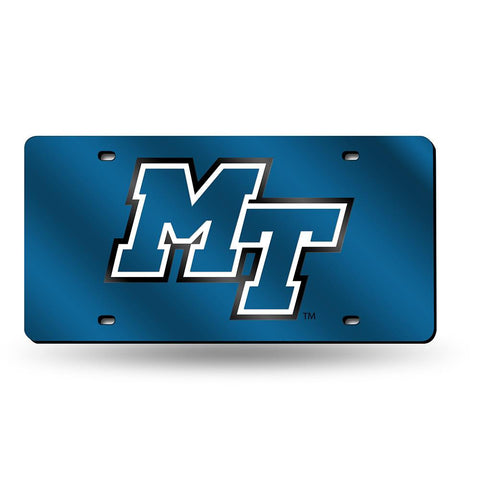 Middle Tennessee State Blue Raiders Ncaa Laser Cut License Plate Tag