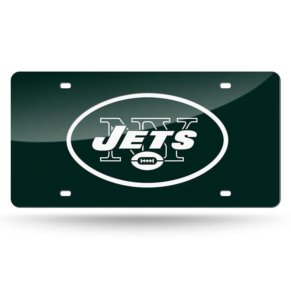 New York Jets NFL Laser Cut License Plate Cover Colored