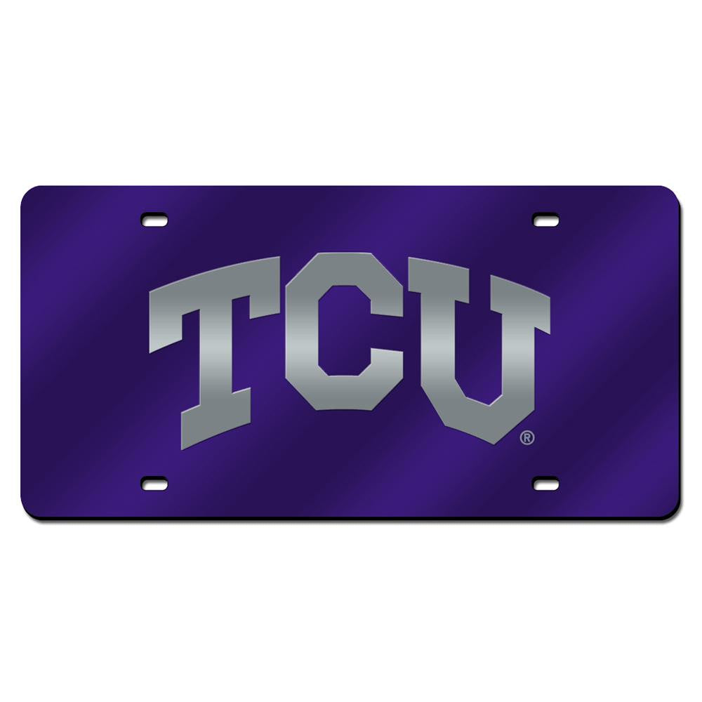 Texas Christian Horned Frogs Ncaa Laser Cut License Plate Cover