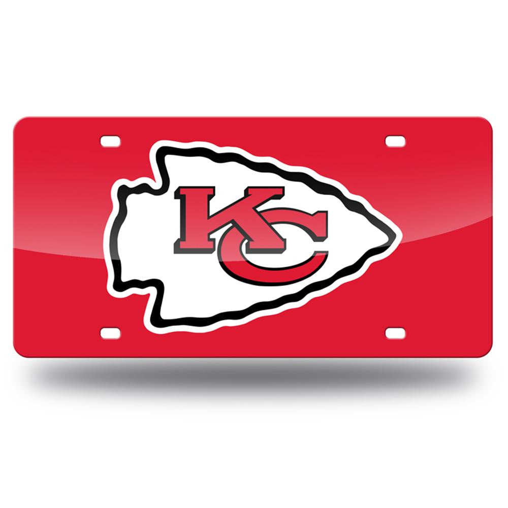 Kansas City Chiefs NFL Laser Cut License Plate Tag