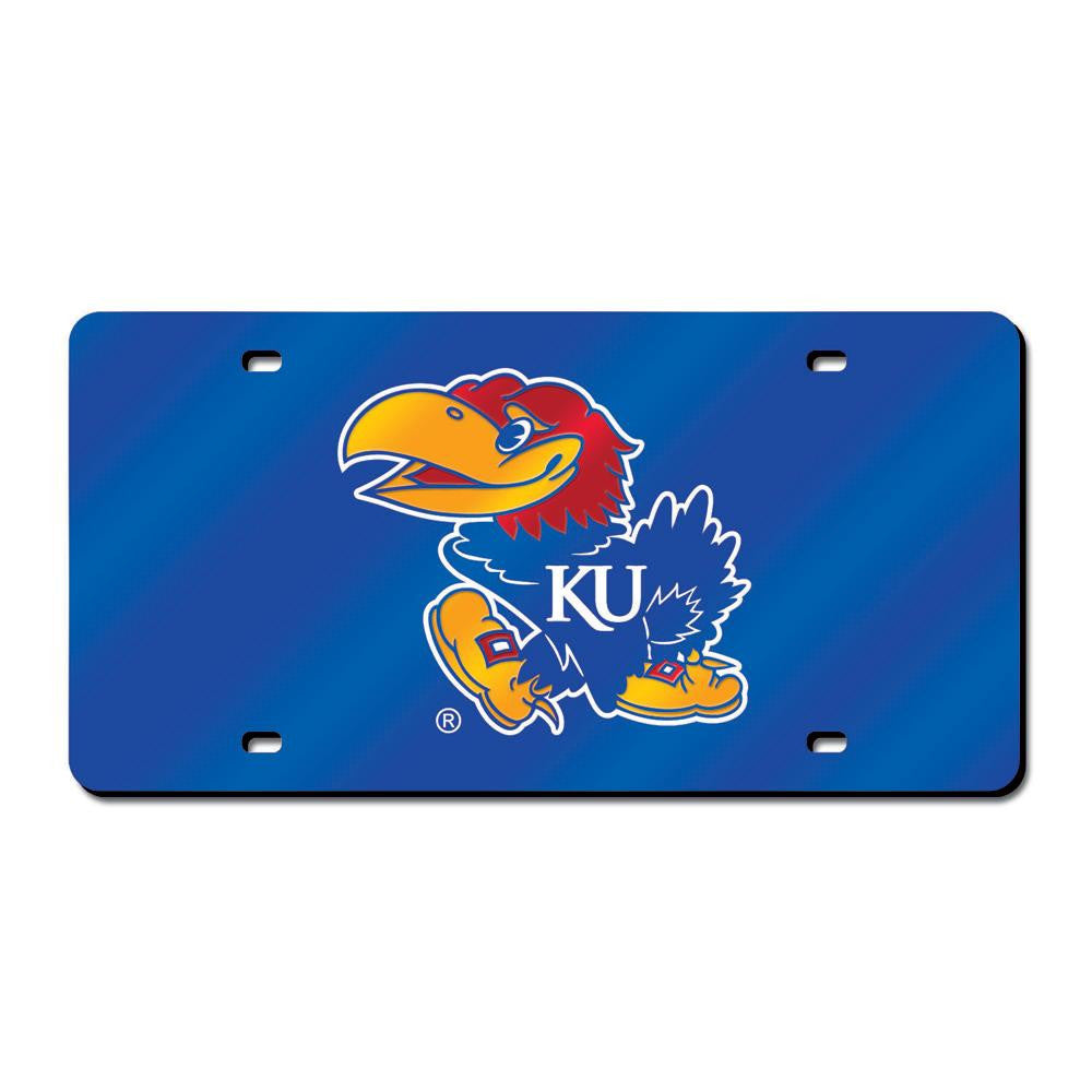 Kansas Jayhawks Ncaa Laser Cut License Plate Cover