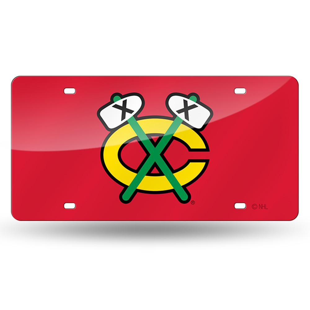 Chicago Blackhawks Nhl Laser Cut License Plate Cover