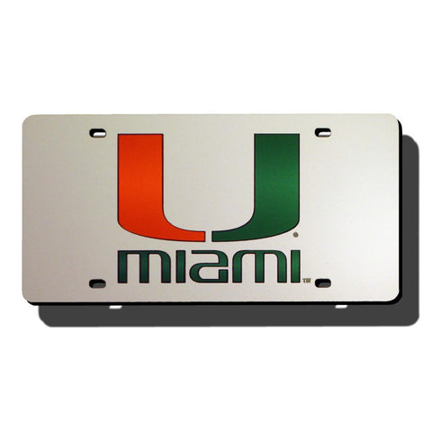 Miami Hurricanes Ncaa Laser Cut License Plate Tag