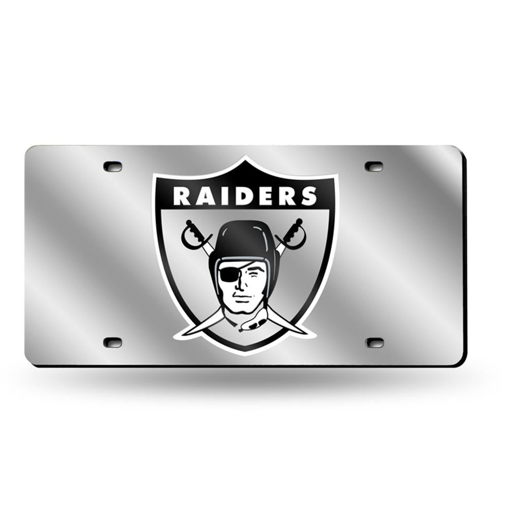 Oakland Raiders NFL Laser Cut License Plate Tag (Retro)