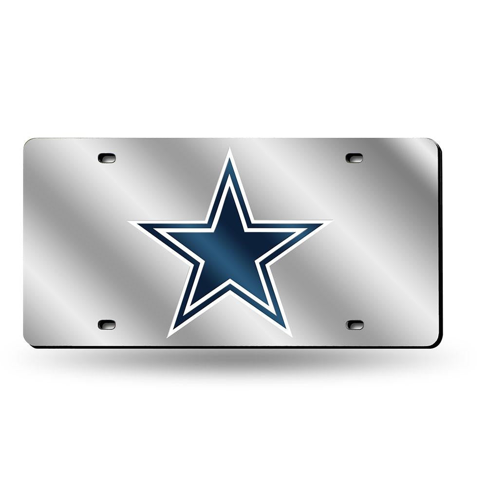 Dallas Cowboys NFL Laser Cut License Plate Cover Silver