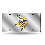 Minnesota Vikings NFL Laser Cut License Plate Cover Silver