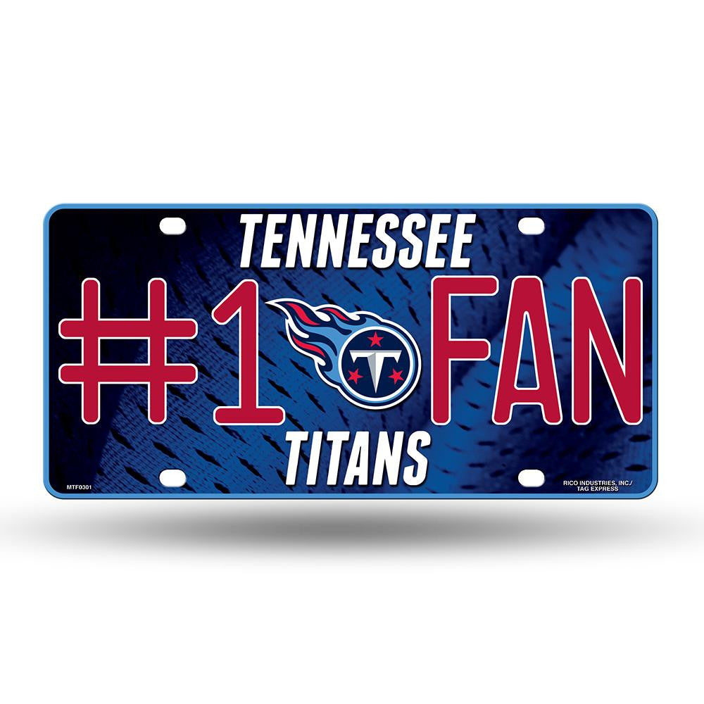 Tennessee Titans Nfl Metal Tag License Plate (#1 Fan)