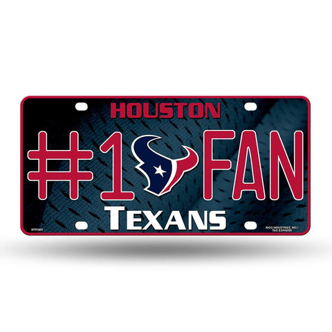 Houston Texans Nfl Metal Tag License Plate (#1 Fan)