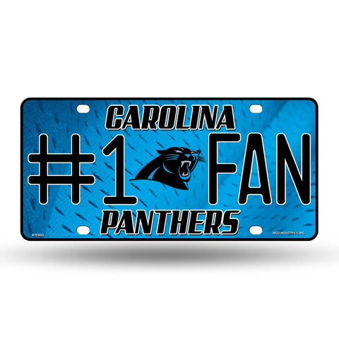 Carolina Panthers Nfl Metal Tag License Plate (#1 Fan)