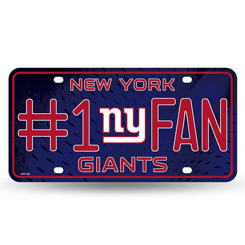 New York Giants Nfl Metal Tag License Plate (#1 Fan)