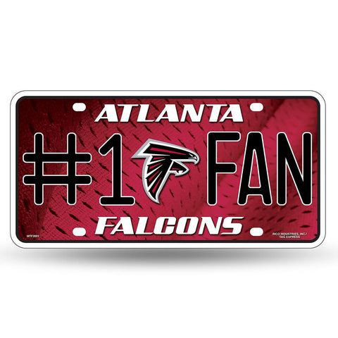 Atlanta Falcons Nfl Metal Tag License Plate (#1 Fan)