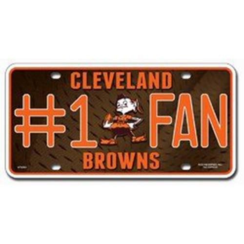 Cleveland Browns Nfl Metal Tag License Plate (#1 Fan)