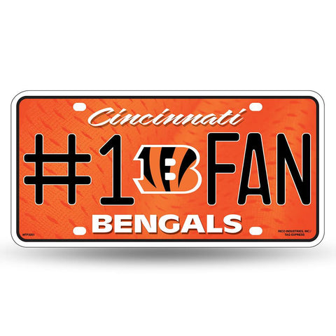 Cincinnati Bengals Nfl Metal Tag License Plate (#1 Fan)