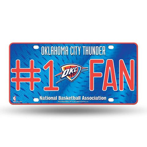 Oklahoma City Thunder Nba Metal Tag License Plate (#1 Fan)