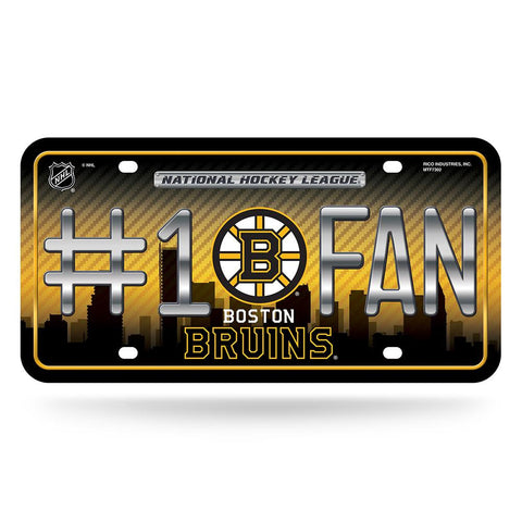 Boston Bruins Nhl Metal Tag License Plate (#1 Fan)