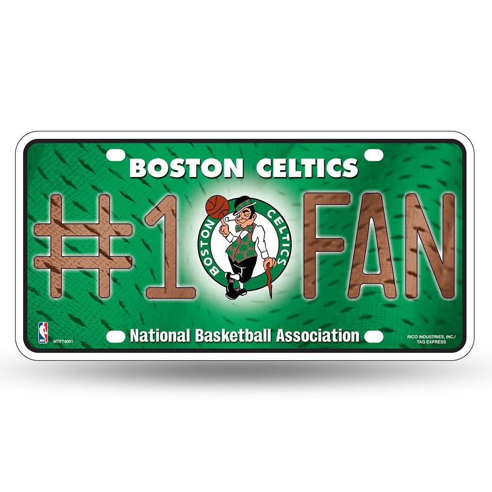 Boston Celtics Nba Metal Tag License Plate (#1 Fan)