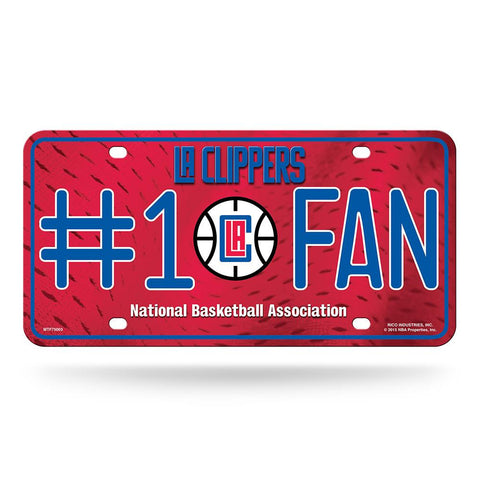 Los Angeles Clippers Nba Metal Tag License Plate (#1 Fan)