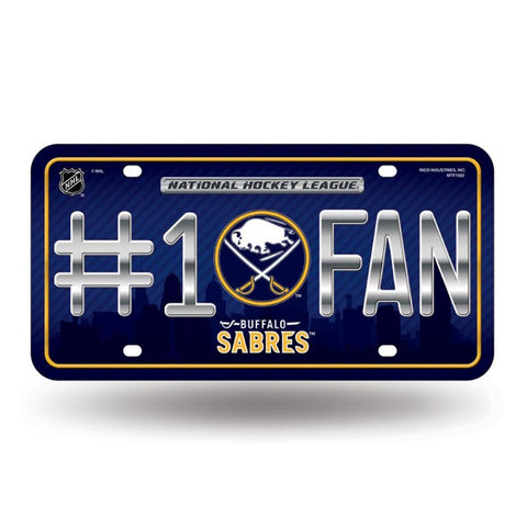 Buffalo Sabres Nhl Metal Tag License Plate (#1 Fan)