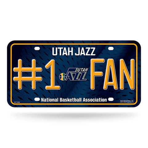 Utah Jazz Nba Metal Tag License Plate (#1 Fan)