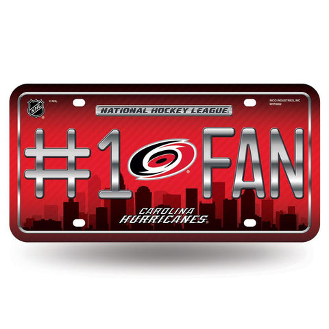 Carolina Hurricanes Nhl Metal Tag License Plate (#1 Fan)